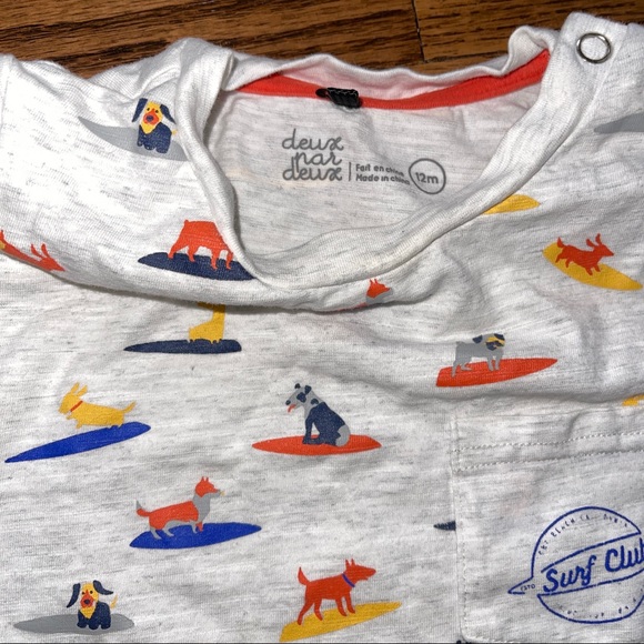 deux par duex boutique romper dogs surf boards - Picture 2 of 3
